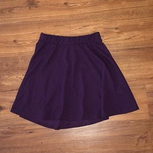 Eggplant Purple Charlotte Russe Skater Skirt